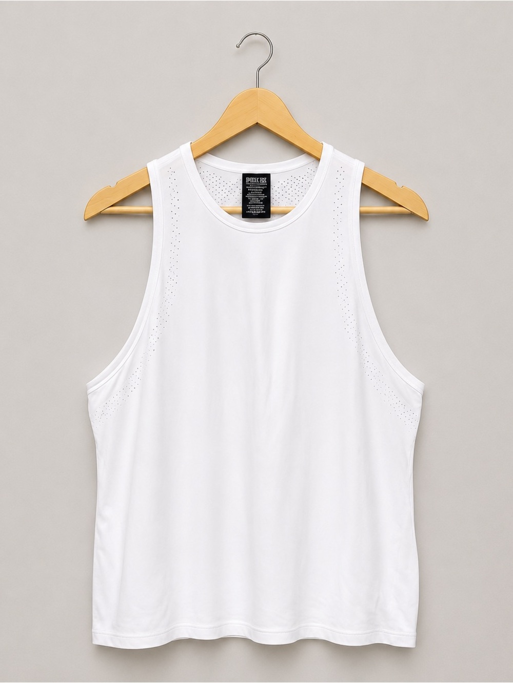 Victoria’s Secret PINK Women’s White Seamless Workout Tank Top Laser Cut M